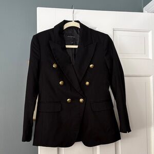 Black Blazer with Gold Buttons